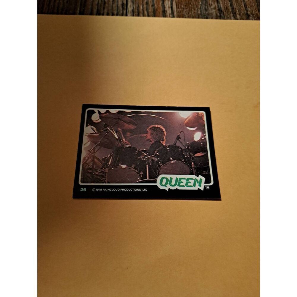 Vintage 1979 Raincloud Productions Queen Trading Card #26 Rock Band Memorabilia